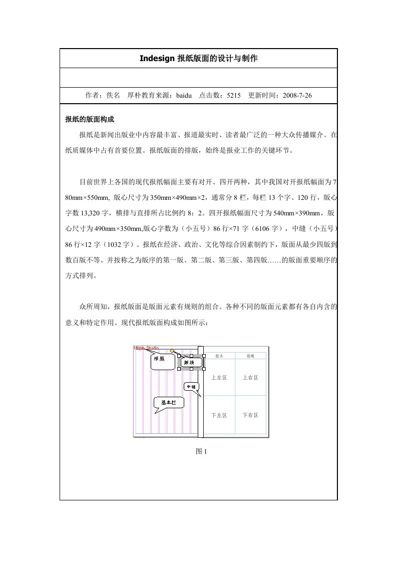 排版领域的设计软件Indesign的版面设计与制作解答