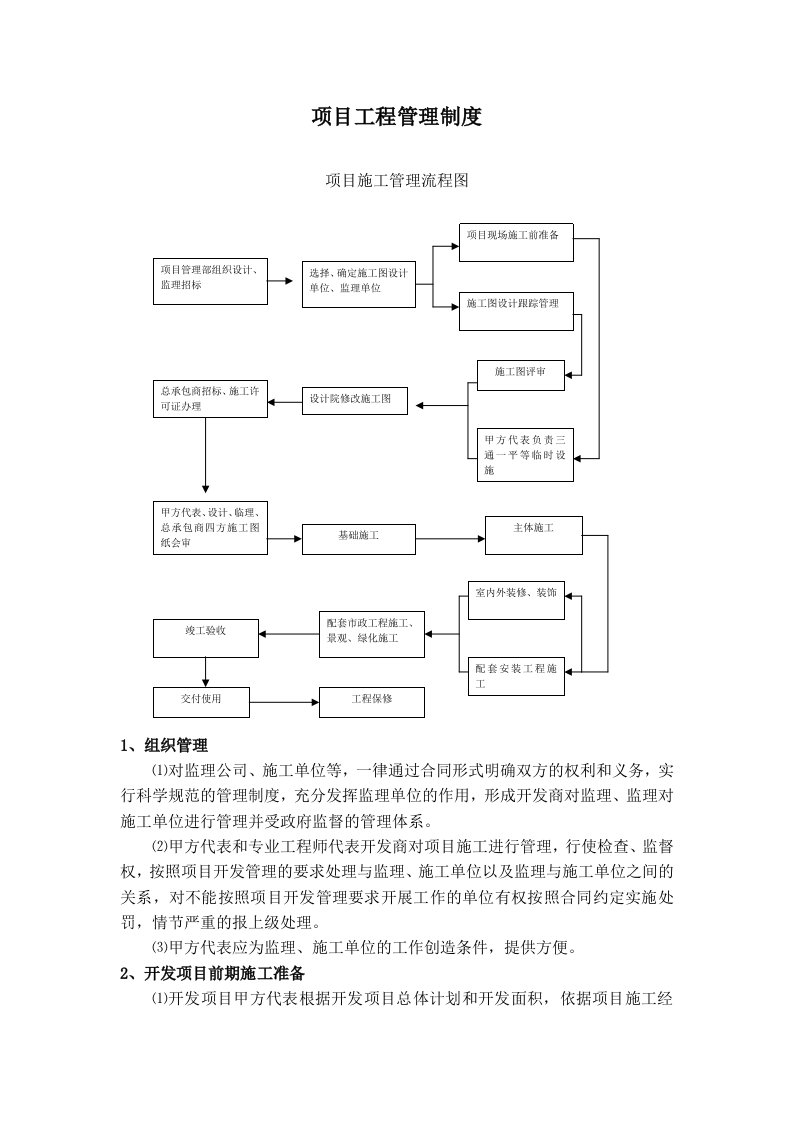 项目工程管理制度