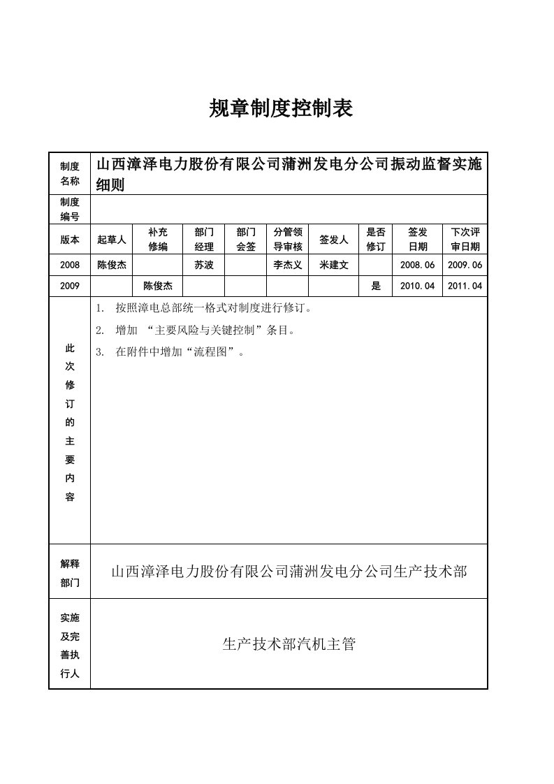 振动技术监督管理细则