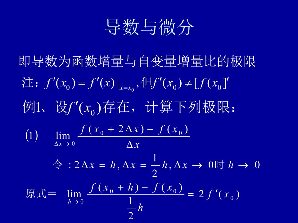 微积分课件导数与微分