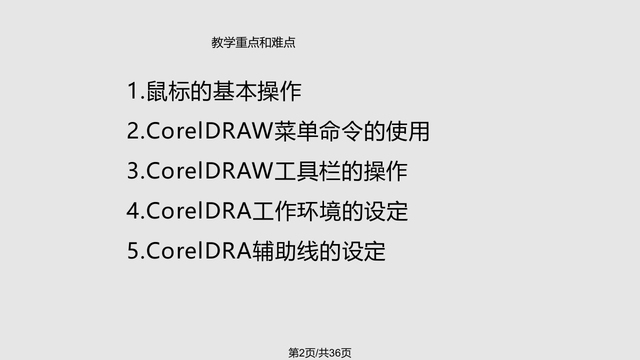 CorelDRAW教程基本操作实用