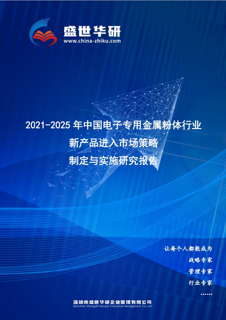 2021-2025年中国电子专用金属粉体行业新产品进入市场策略制定与实施研究报告