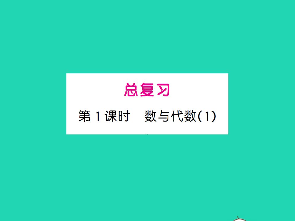 2022春五年级数学下册总复习第1课时数与代数1习题课件北师大版