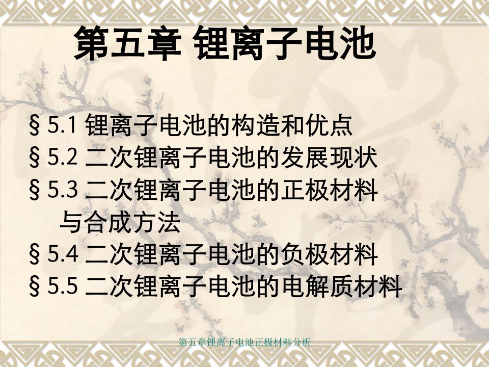 第五章锂离子电池正极材料分析