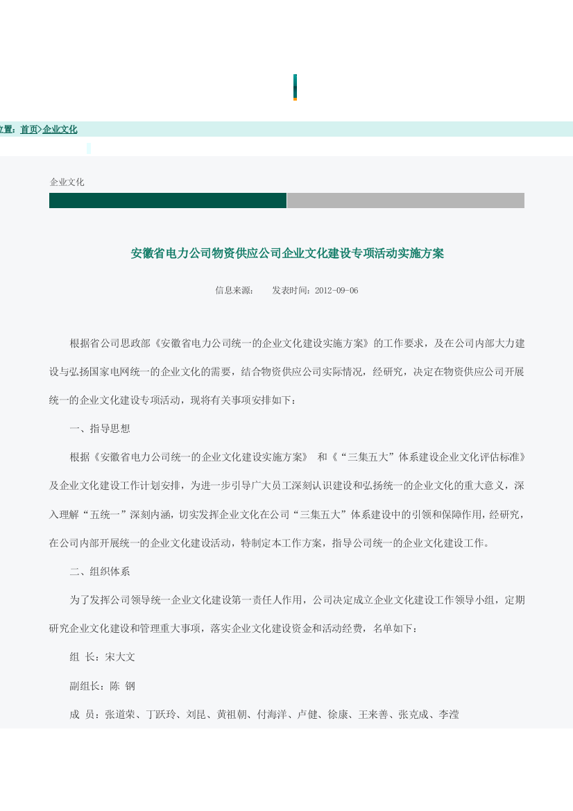 专项活动实施方案