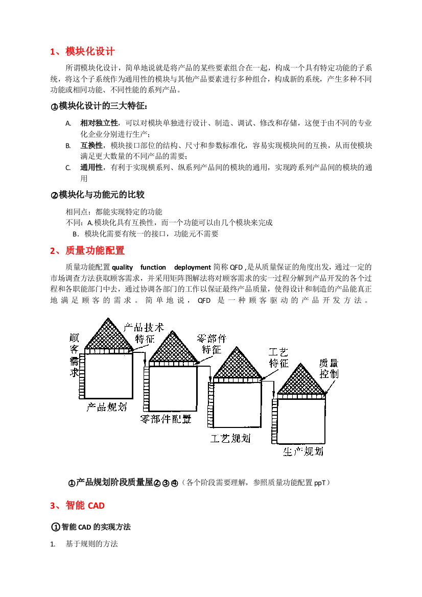 现代设计及理论考试重点