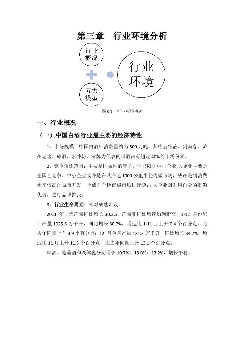 五粮液行业环境分析