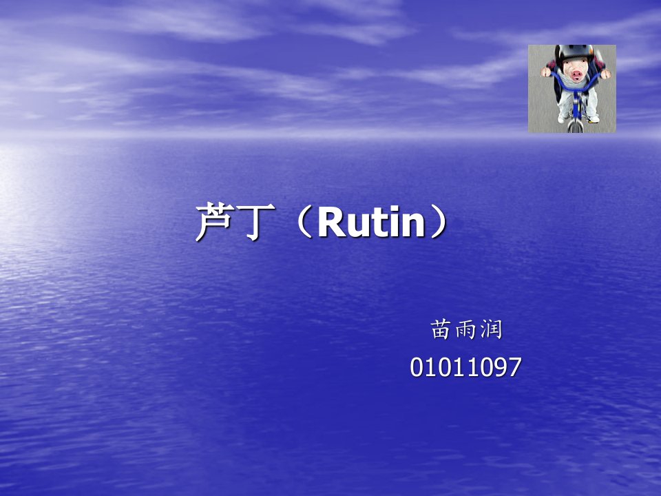 芦丁(Rutin)