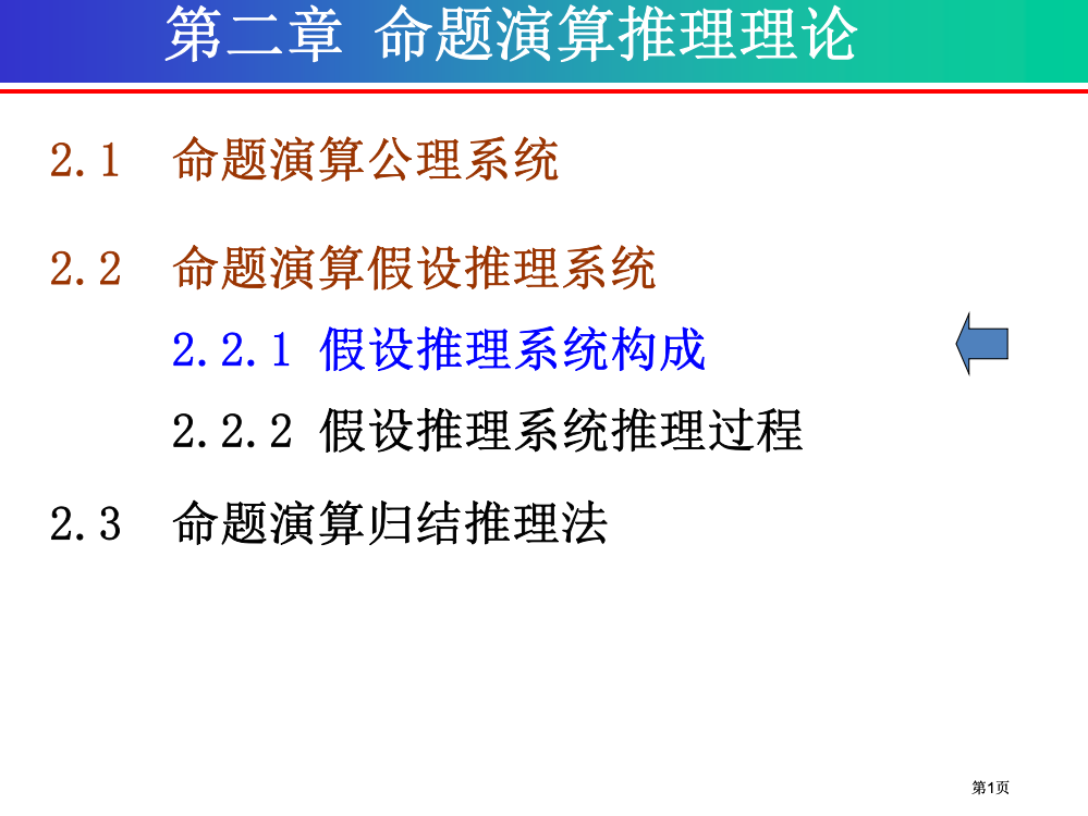 离散数学命题演算的推理理论假设推理系统公开课一等奖优质课大赛微课获奖课件