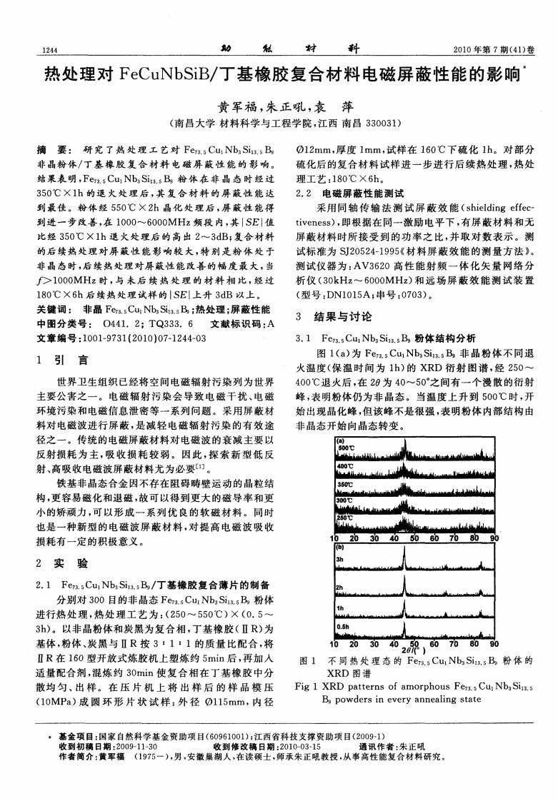 丁基橡胶复合材料电磁屏蔽性能影响