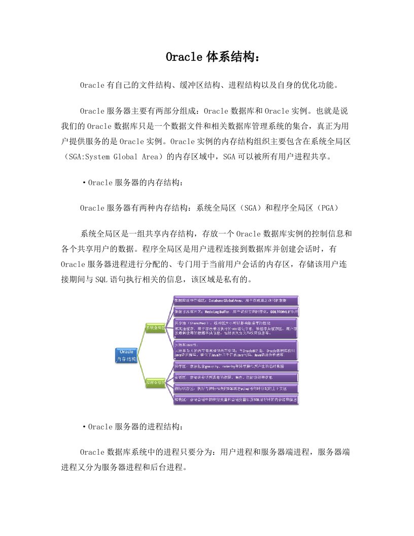 Oracle体系结构