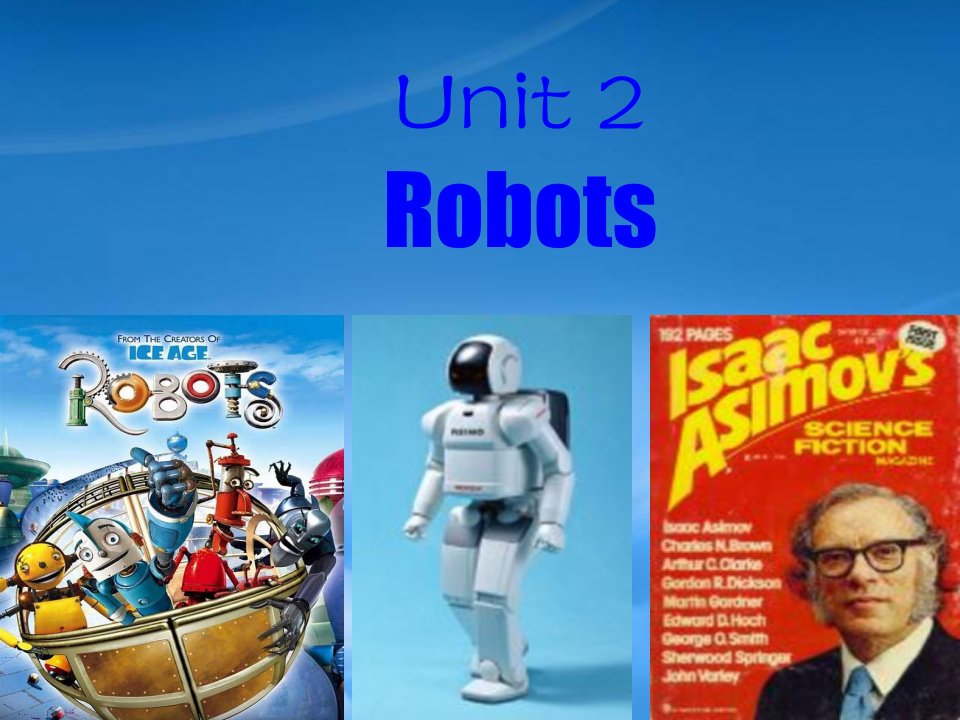 高二英语unit2Robots单词课件人教选修七