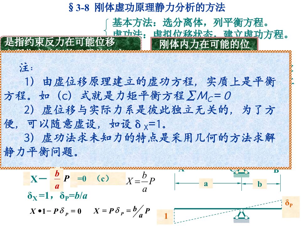 结构力学刚体体系的虚功原理