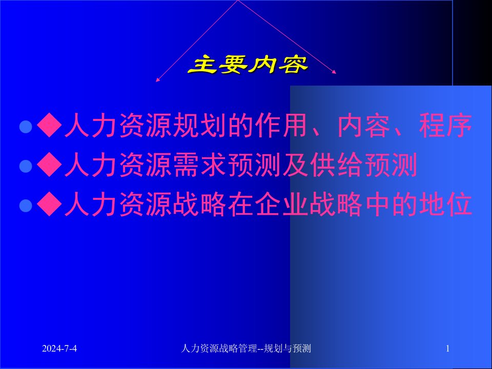 人力资源战略管理规划和预测PPT课件