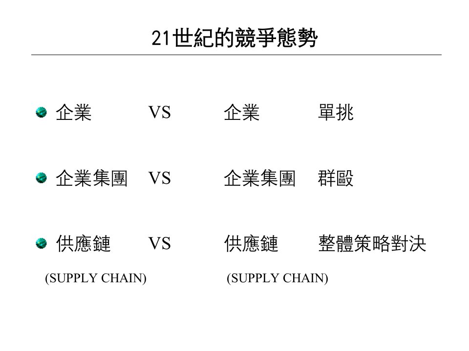 21世纪的竞争态势