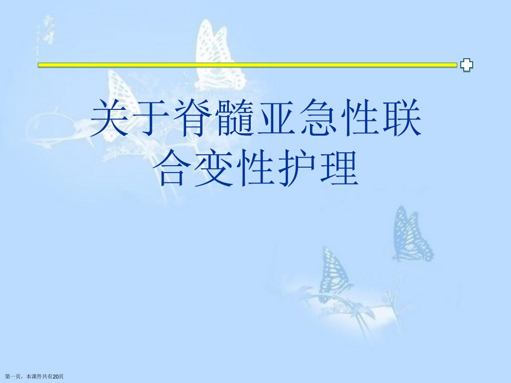 脊髓亚急性联合变性护理课件