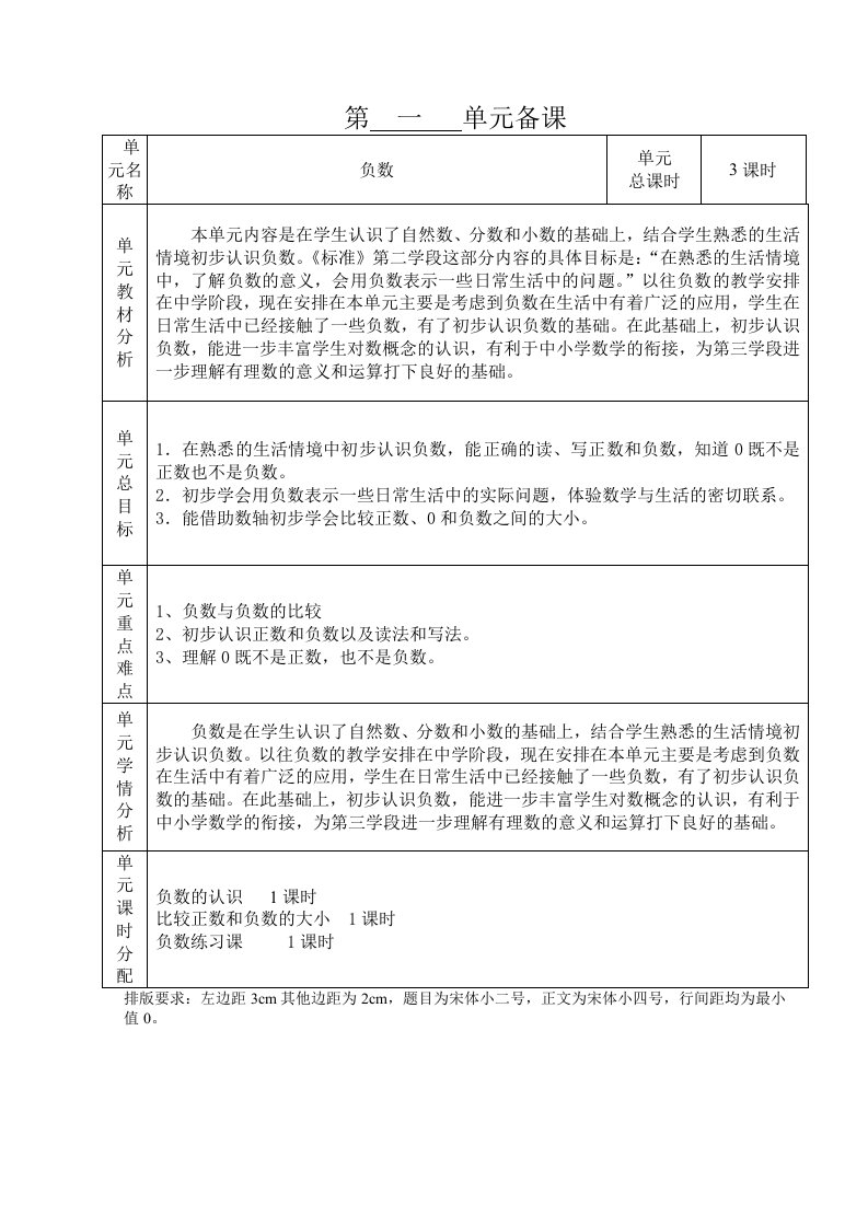 人教版数学六年级下册第一单元