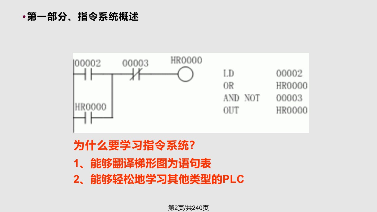 欧姆龙plc指令讲解