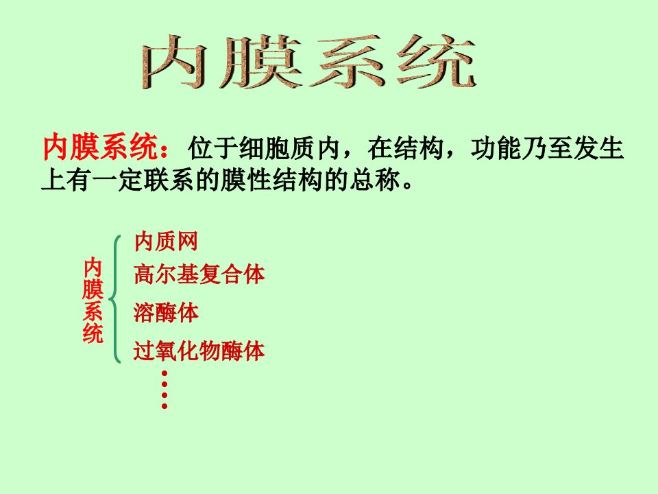 大学医学细胞生物学内膜系统上