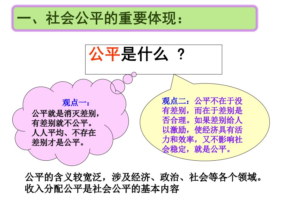 最新收入分配与社会公平PPT课件