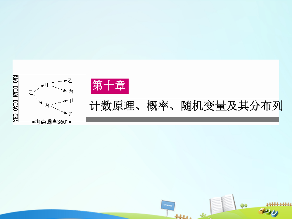 高三数学总复习第十章计数原理概率随机变量及其分布列10.3二项式定理省公开课一等奖新名师优质课获奖P