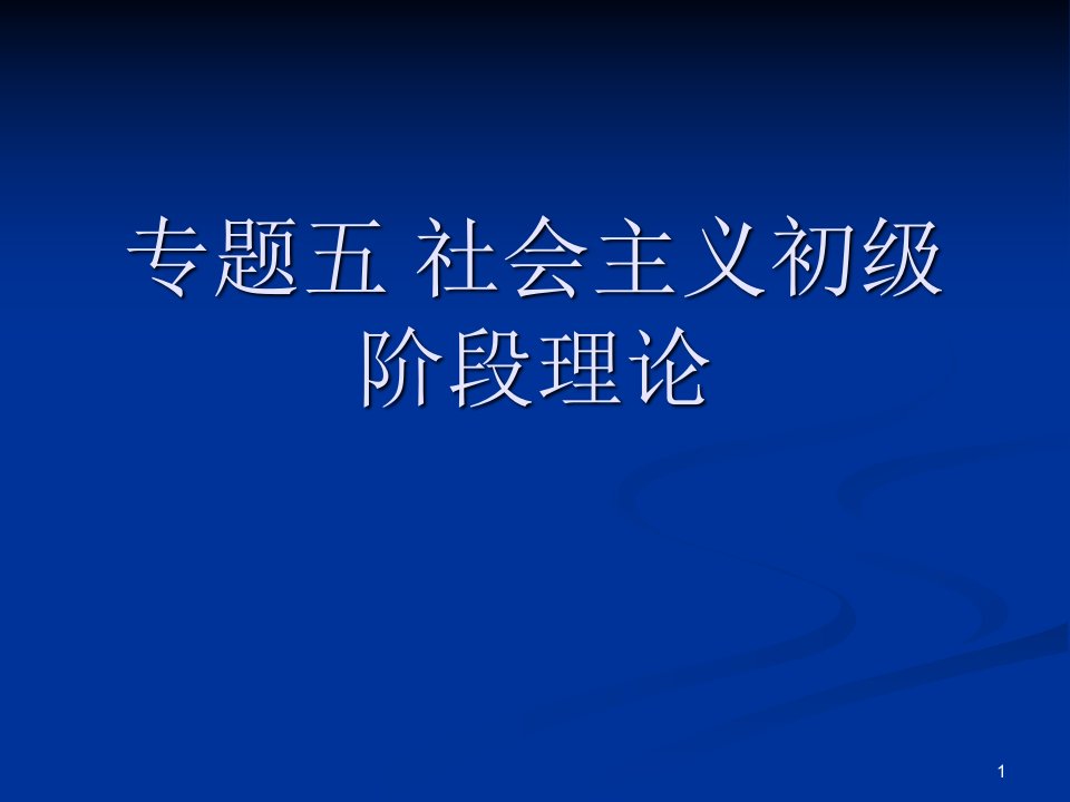 《初级阶段理论》PPT课件