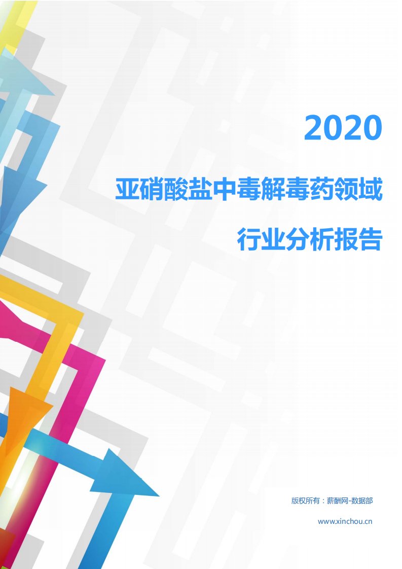 2020年医疗保健化学药行业亚硝酸盐中毒解毒药领域行业分析报告（市场调查报告）