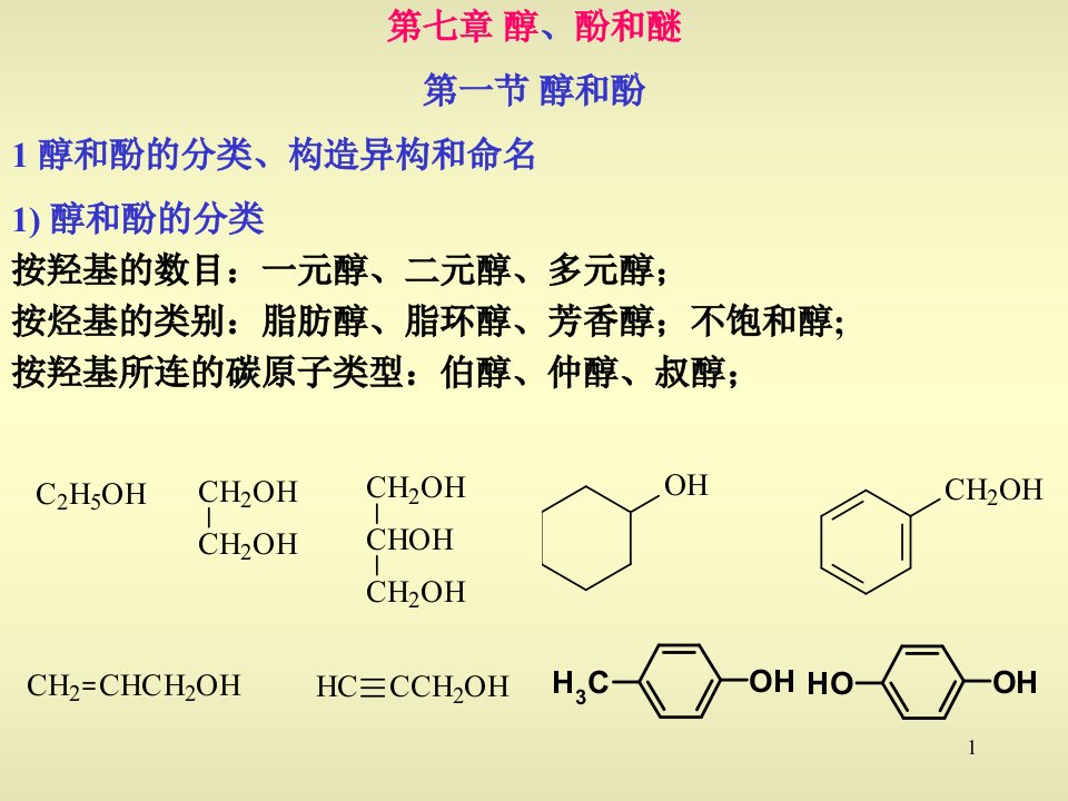 《化学醇酚醚》PPT课件