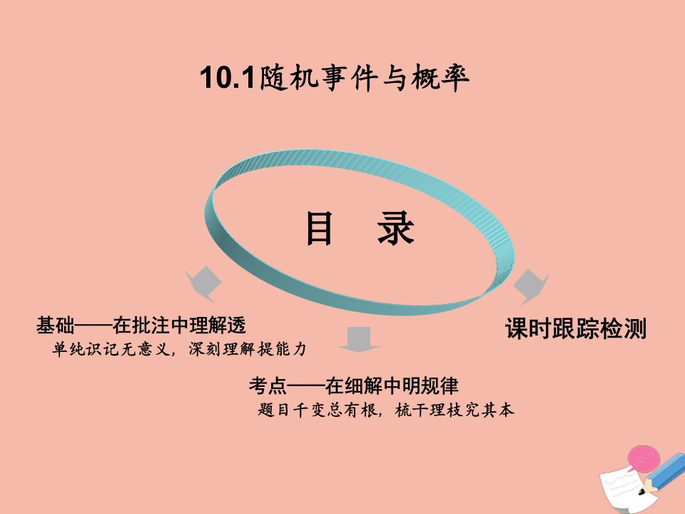 新教材高中数学10.1随机事件与概率课件新人教A版必修第二册