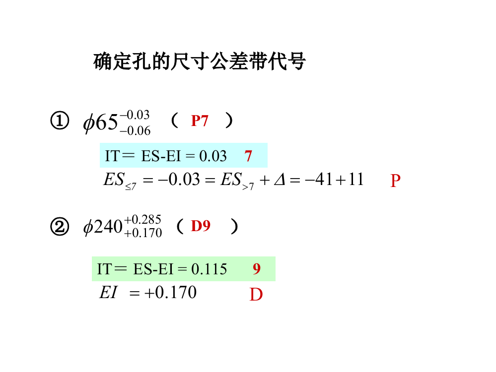 孔轴极限偏差的计算ppt课件