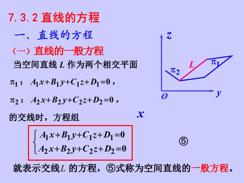 直线的点向式参数式一般式方程之间的互化课件