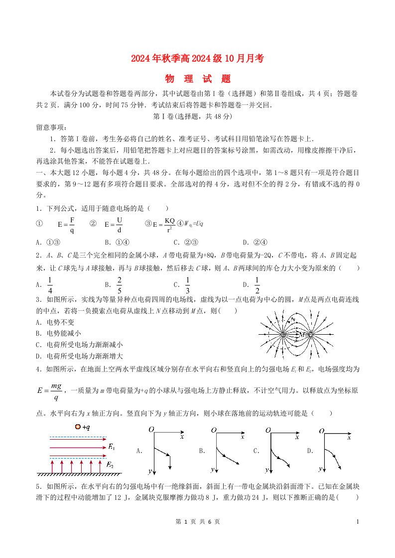 四川省绵阳市2024