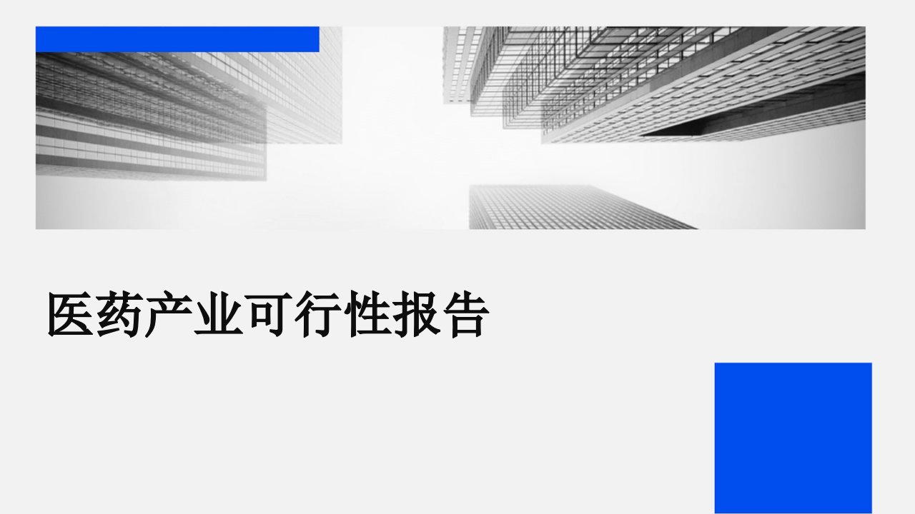 医药产业可行性报告