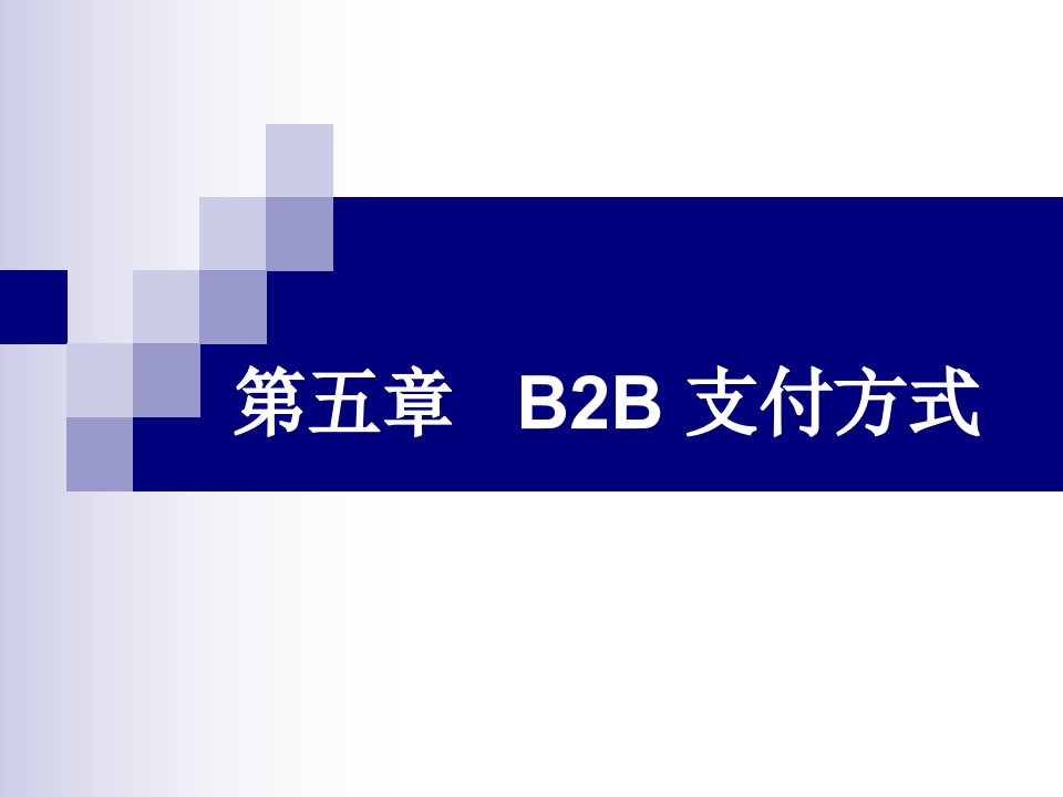 第五章b2b支付方式