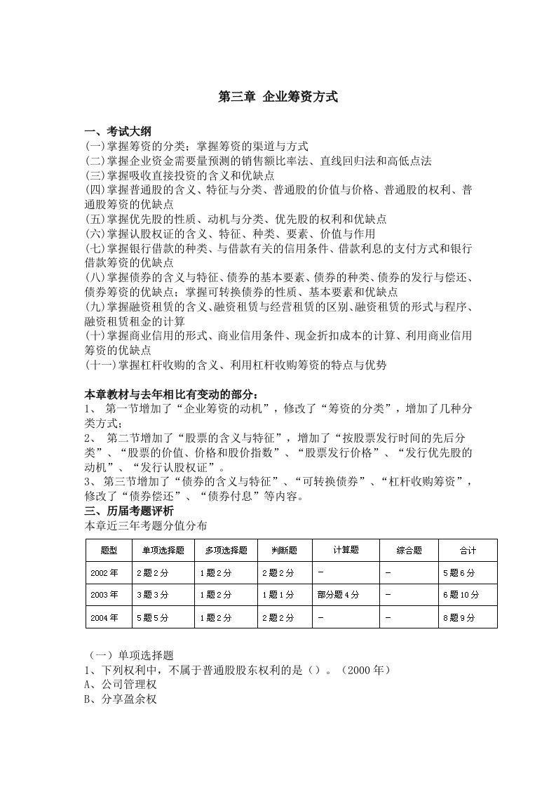 中小企业融资计划书汇总资料5