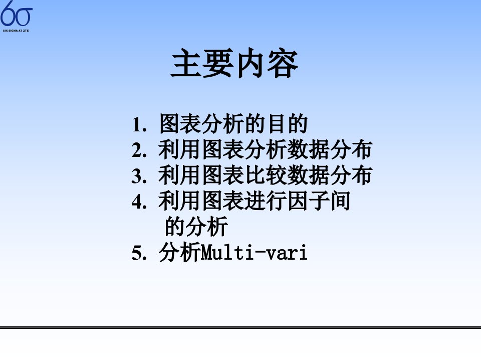 精选6sigma图表分析