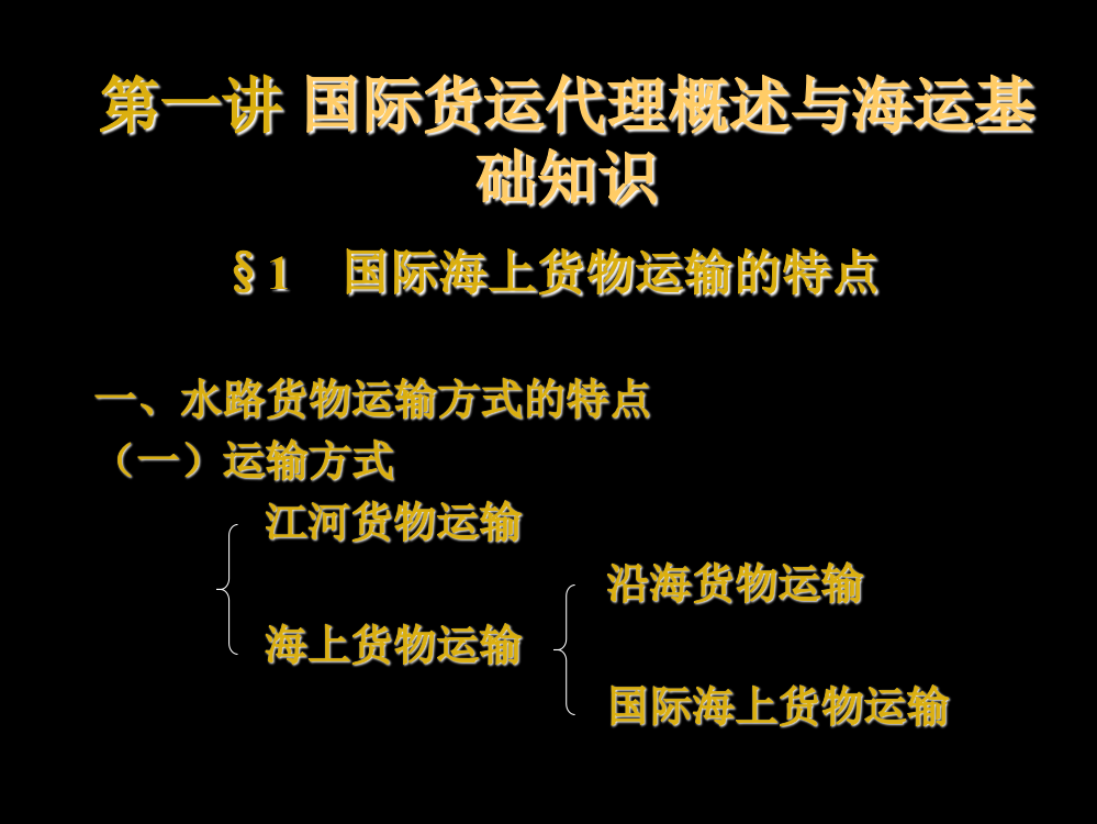 国际海上货物运输实务上海开放大学