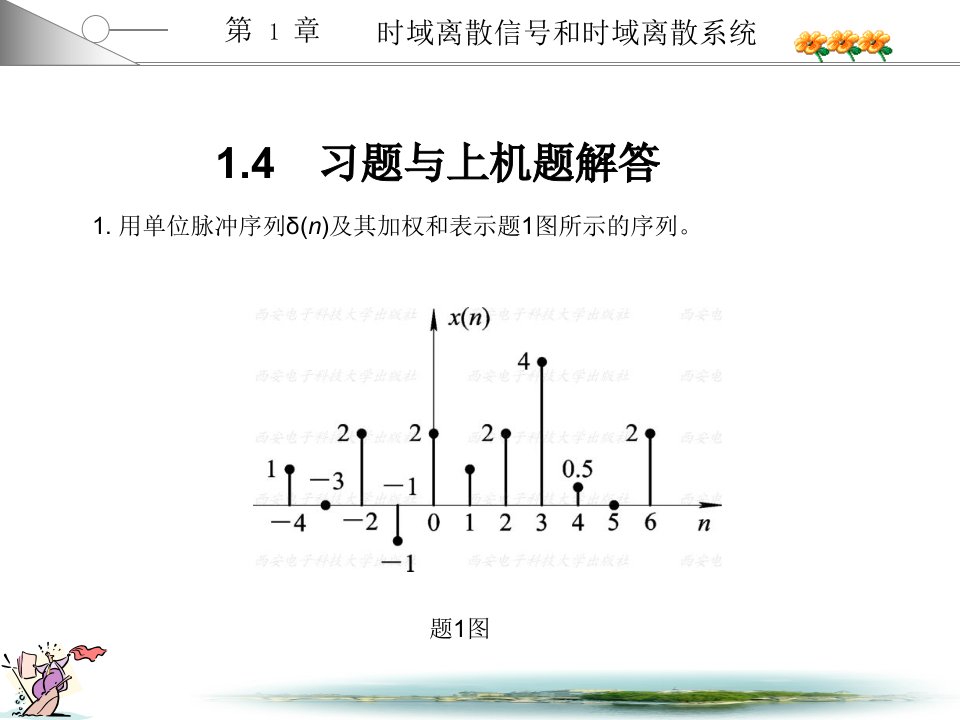 数字信号处理高西全课后答案