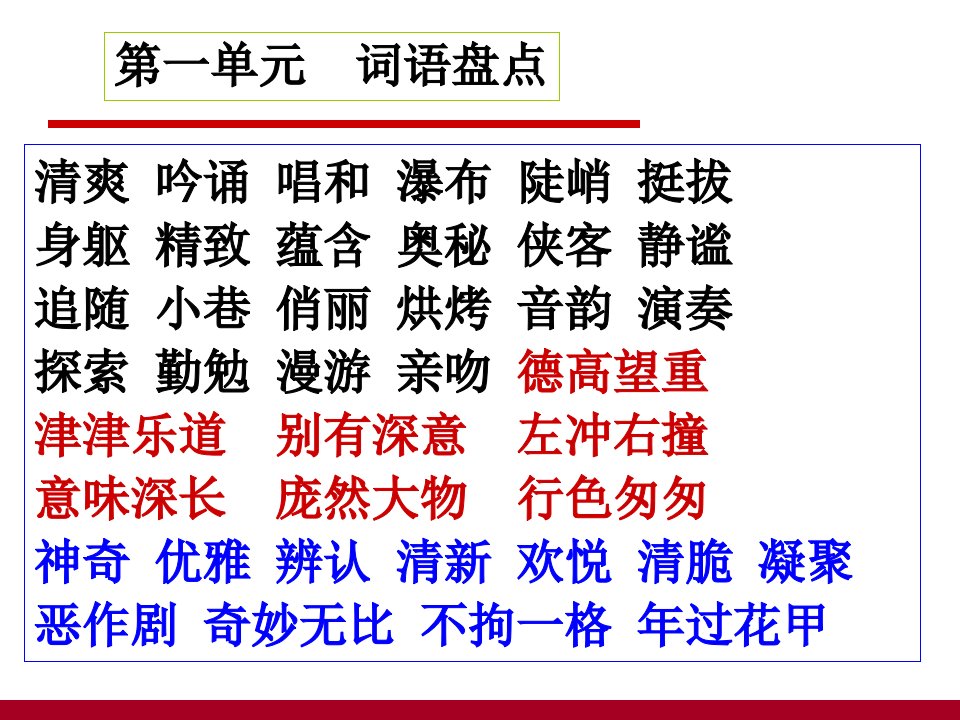 小学六年级语文上册总复习PPT人教版