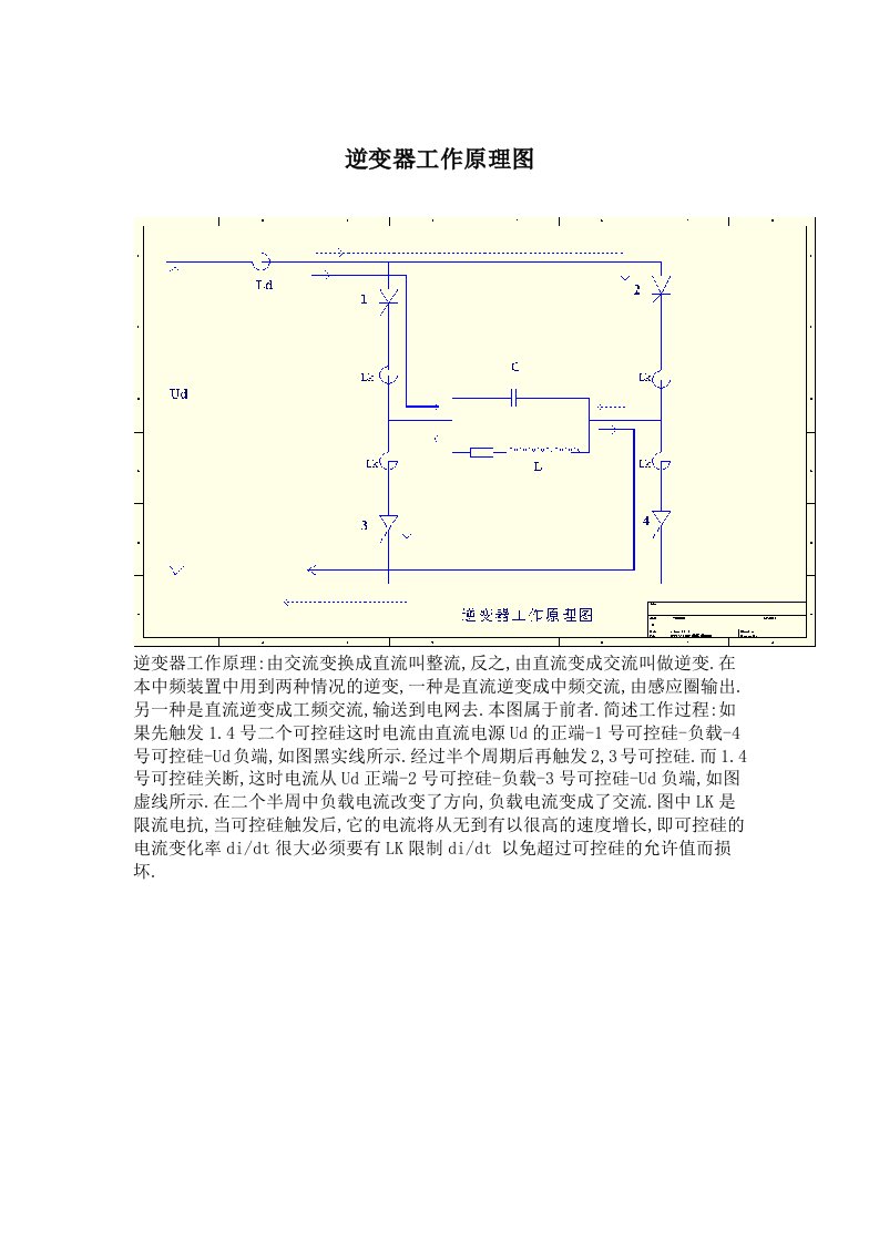 逆变器工作原理图