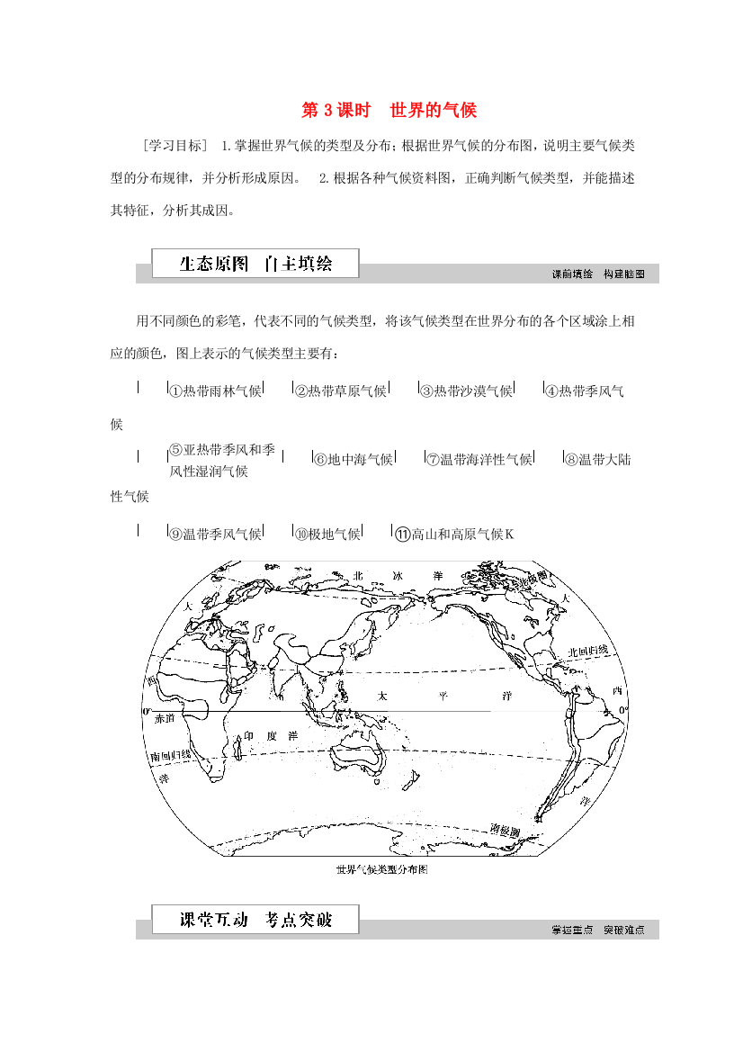 优化方案（新课标）高考地理二轮复习