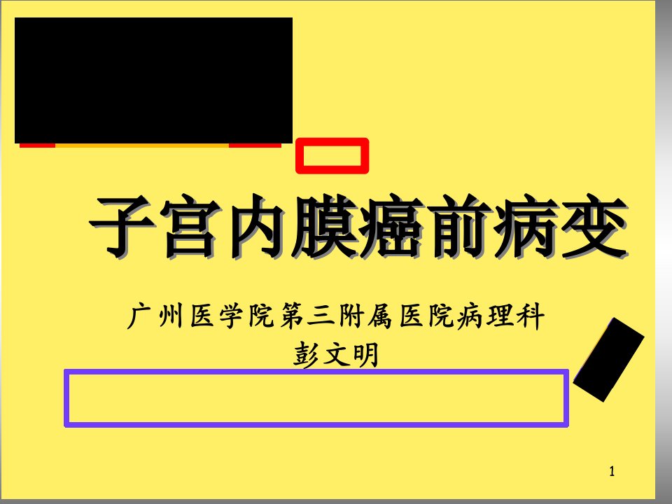 最新子宫内膜癌前病变PPT课件