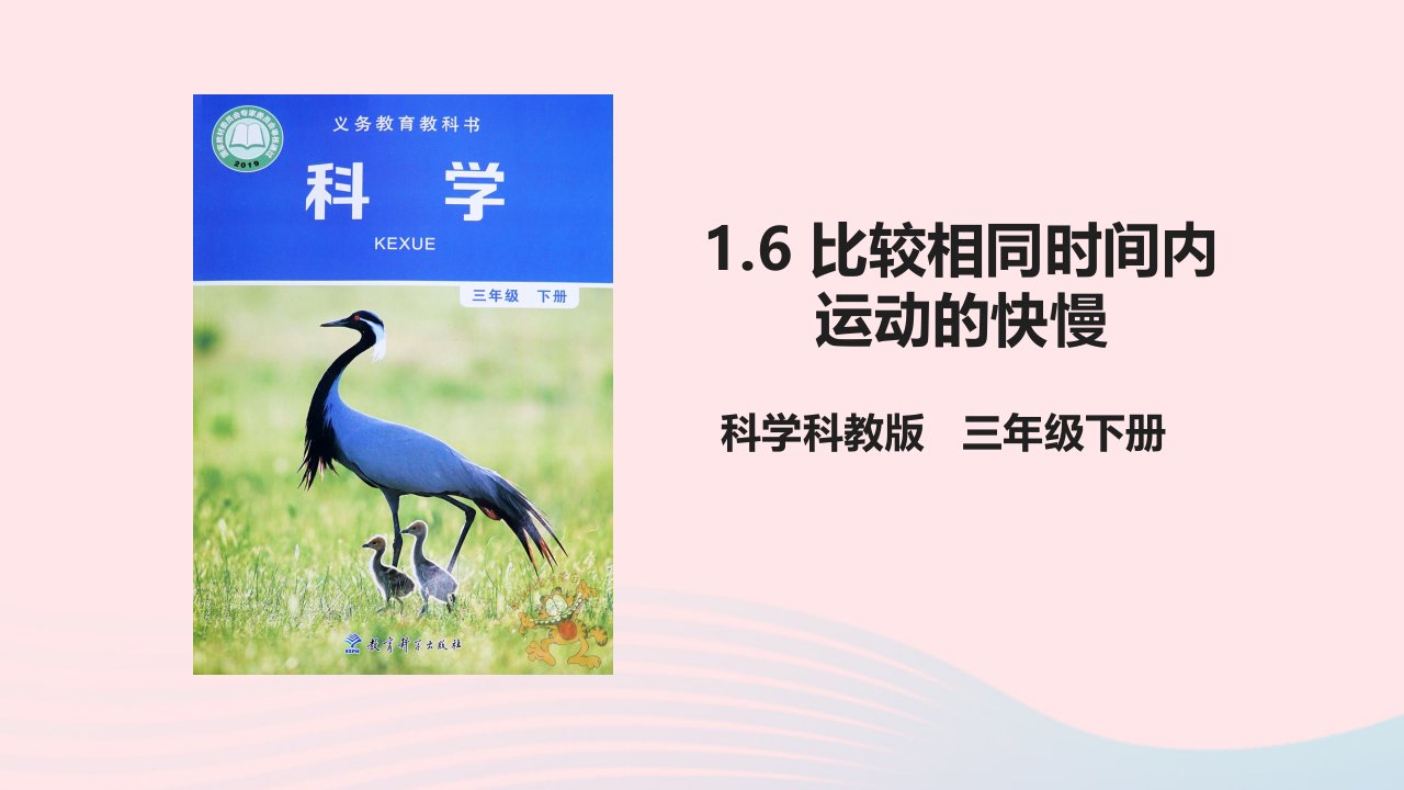 2023三年级科学下册物体的运动1.6比较相同时间内运动的快慢教学课件教科版