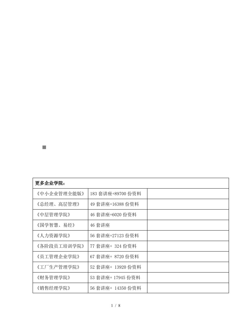 预算人员要记住的数据