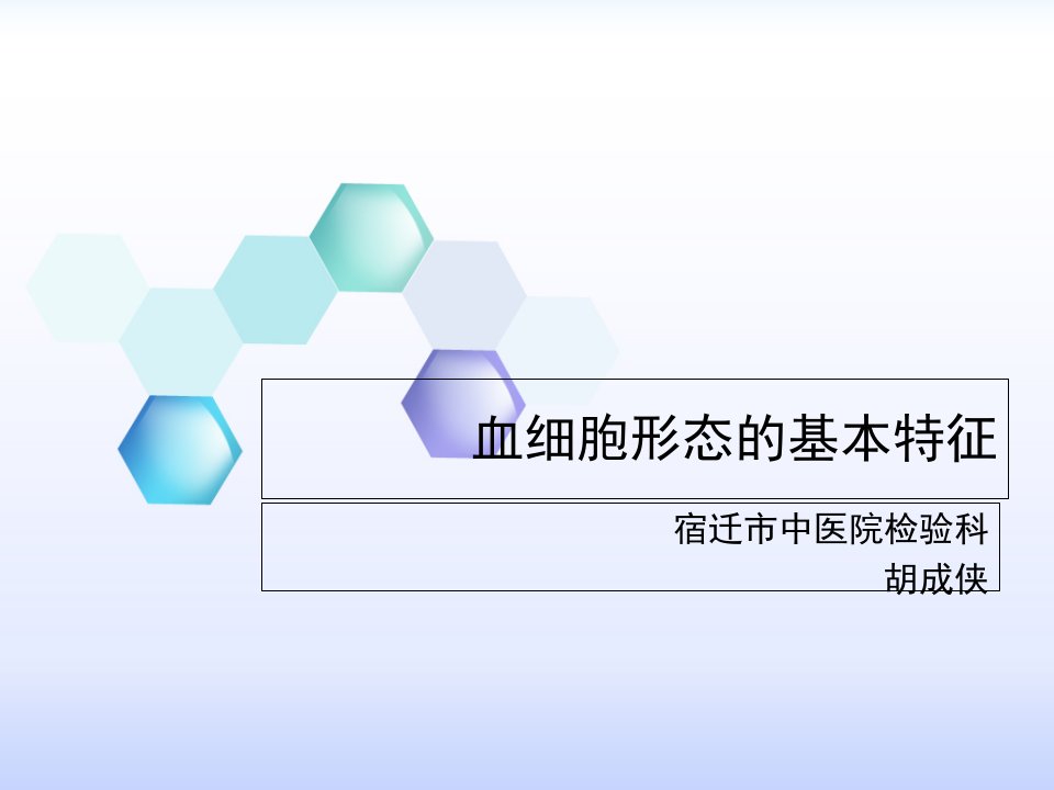 血细胞形态基本特征教材教学课件