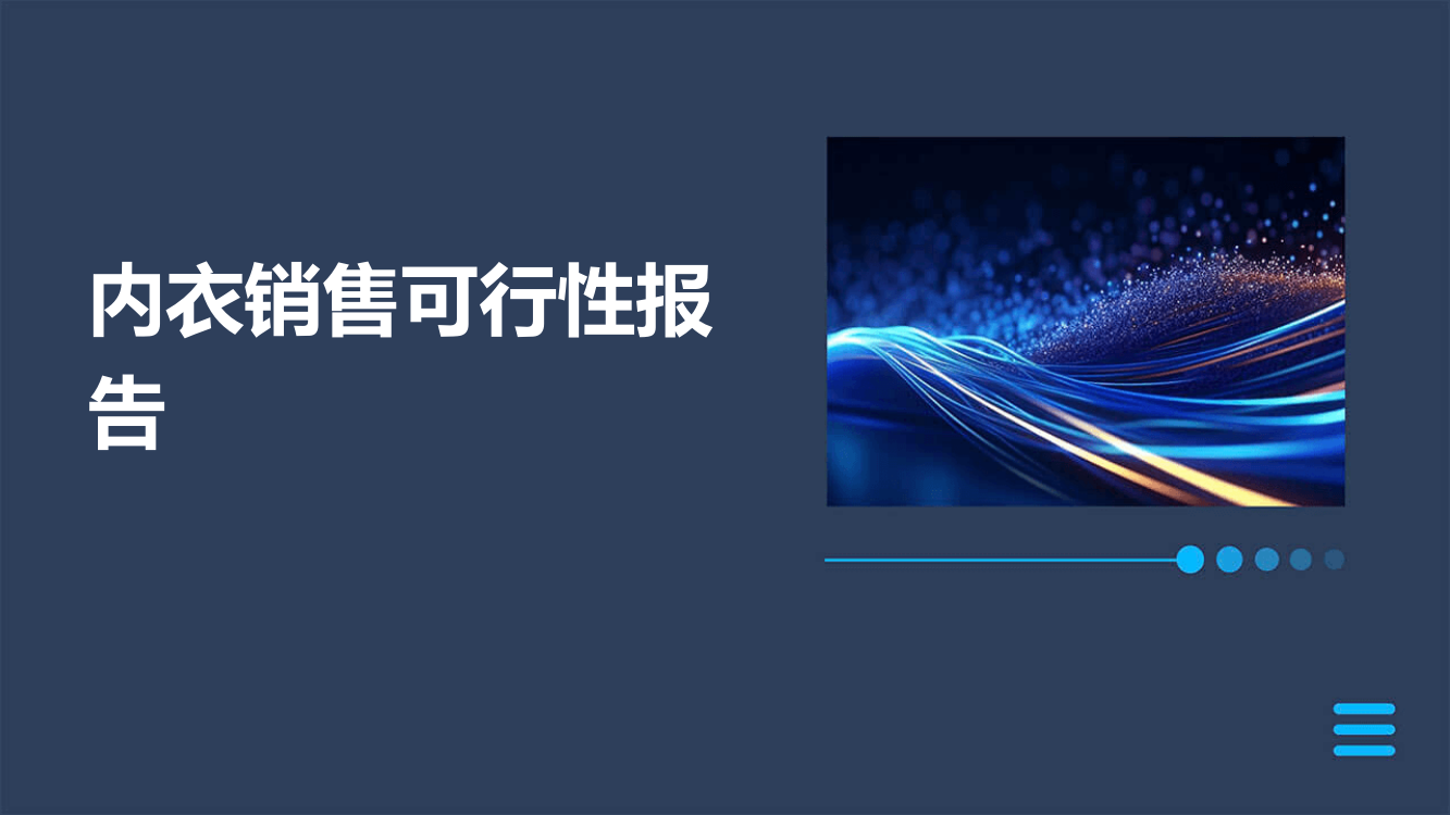 内衣销售可行性报告