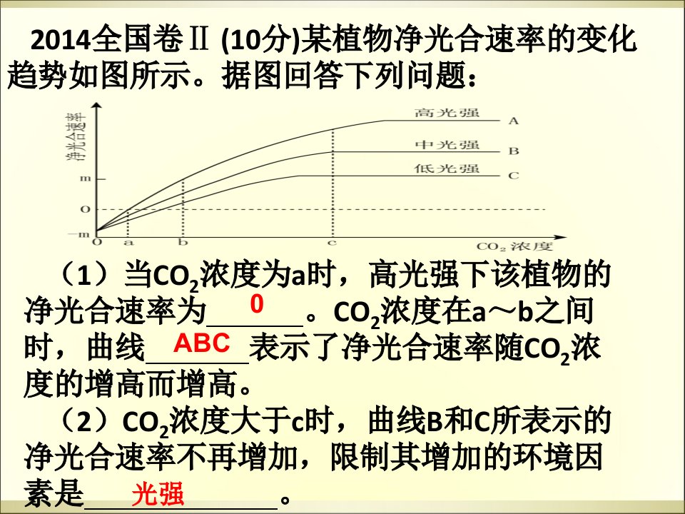 光合作用与呼吸专题ppt课件