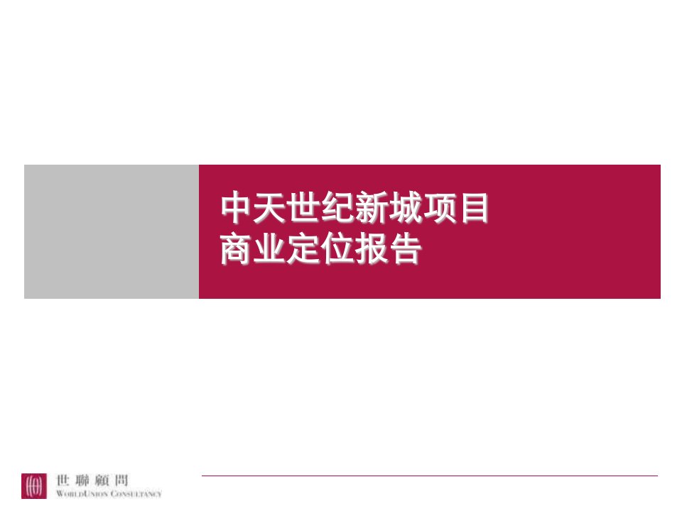 中天世纪新城项目商业定位报告