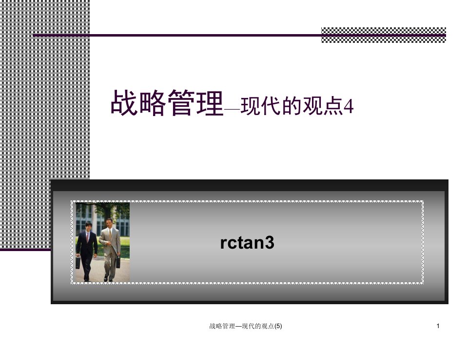 战略管理现代的观点5课件
