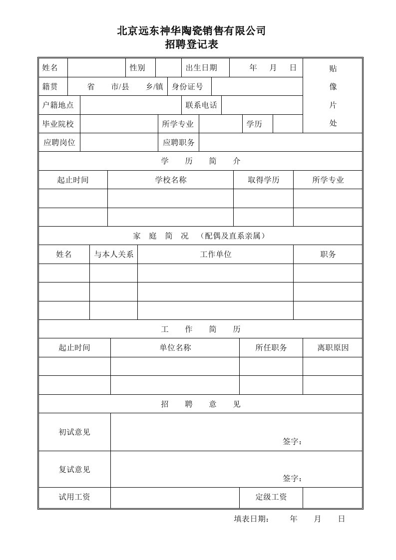 人力资源管理制度1